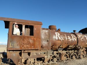 Old trains Uyuni