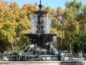 Impressive fountain in San Martin Park