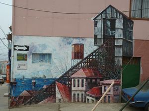 Another Valparaiso  mural