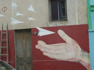 Valparaiso  hand mural