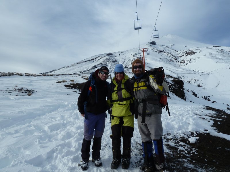 Pams climb of active Volcano Villarrica, Pucon, Chile (13)