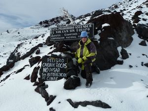 Pams climb of active Volcano Villarrica, Pucon, Chile (16)