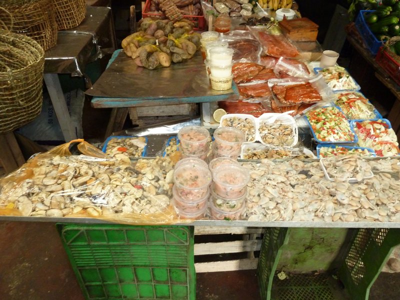 Seafood in Dalcahue on Isle of Chiloe - can you smell it