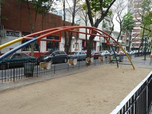 Childrens swings at right height for parents