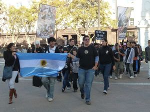 Demonstration in Plaza del Mayo BA