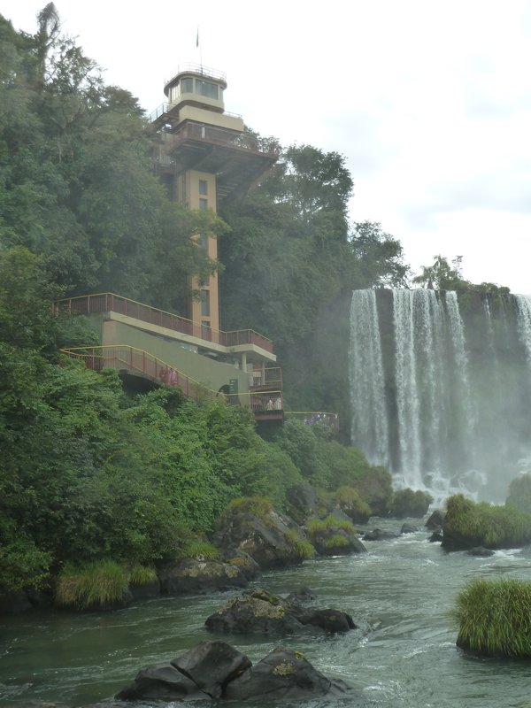 Iguacu Falls Brazil - elevator at Devils Throat