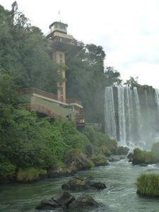 Iguacu Falls Brazil - elevator at Devils Throat