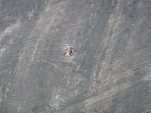People absailing down Sugarloaf Mountain (2)