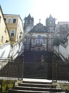 Steps and old church where Geronomo Street Party was held