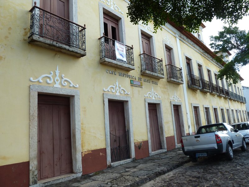 Alcantra Island off coast of Sao Luis - wealthy house as it has balconies
