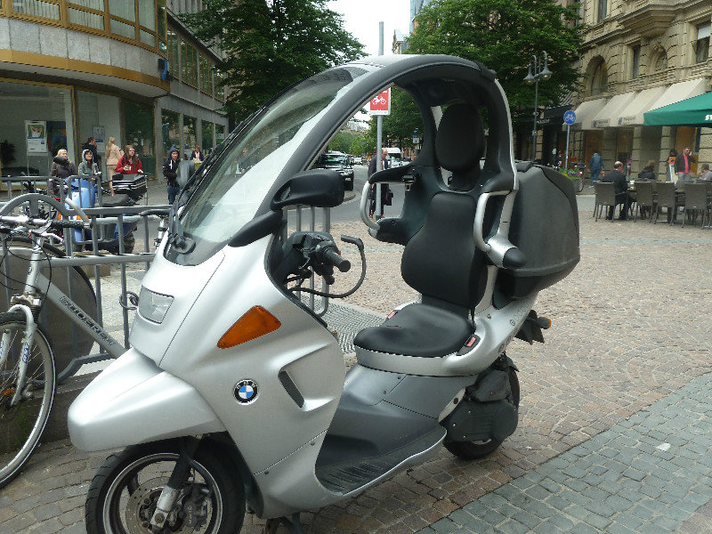 BMW bike in Frankfurt city