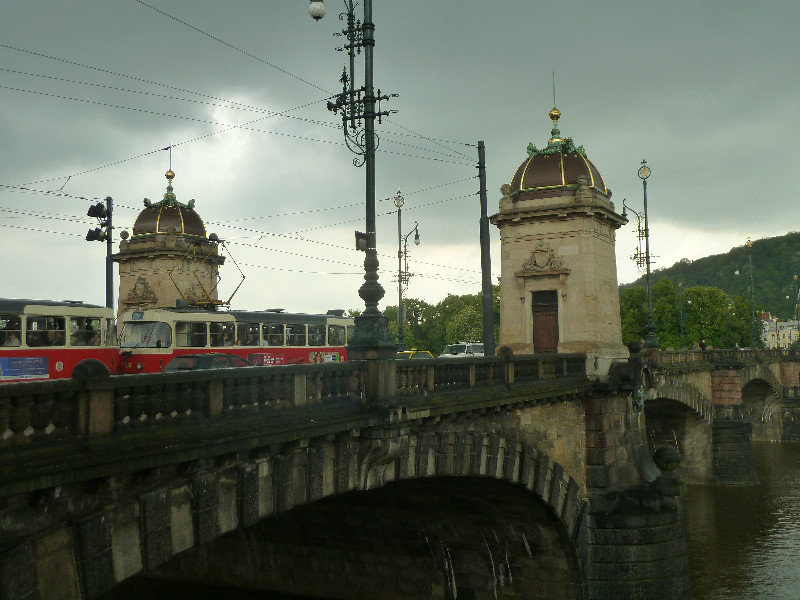 One of the many bridges over the Vltsvs River