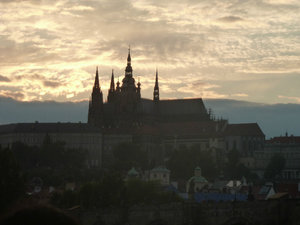 Sights over River in Prague at sunset (7)