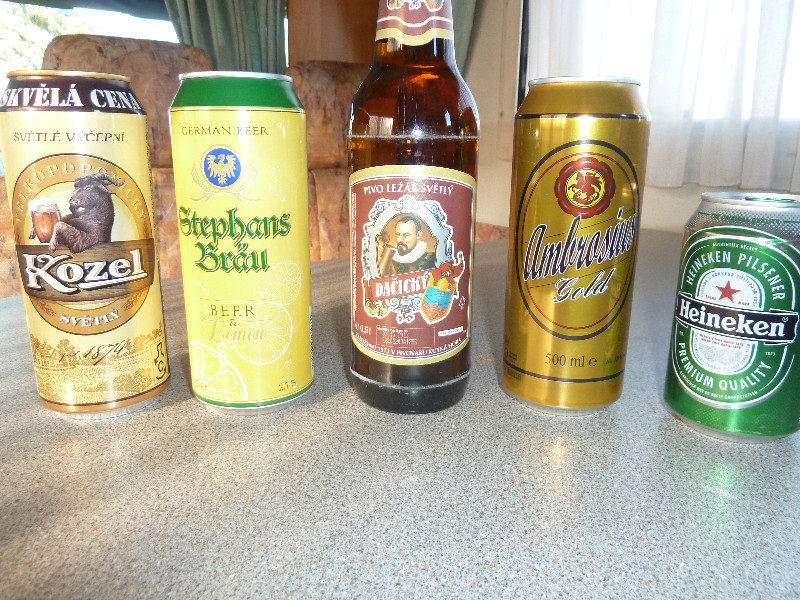 Czech beers plus heineken