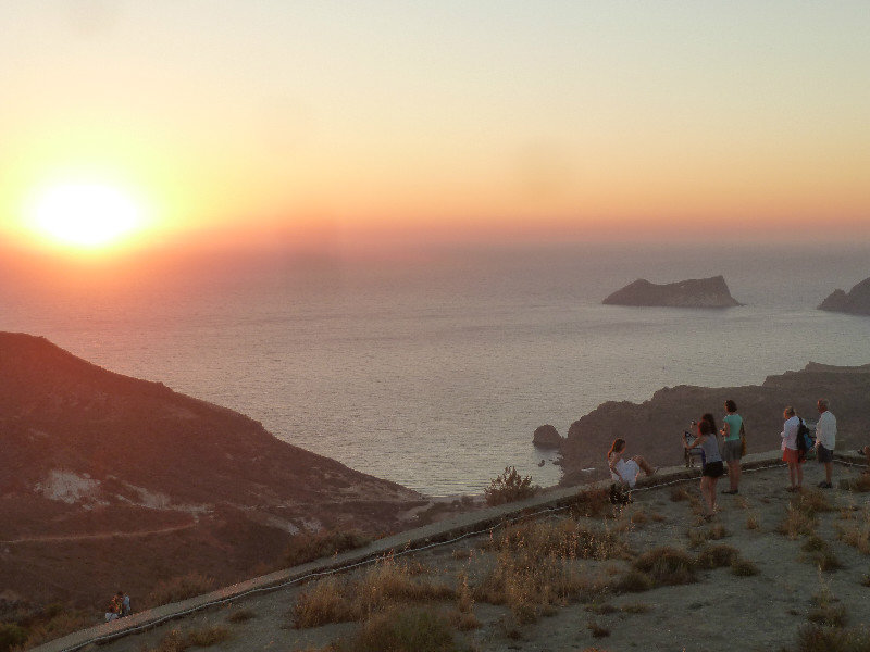 Sunset from Castle at Plaka on Milos Island (11)