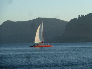Oia from the boat before sunset (10)