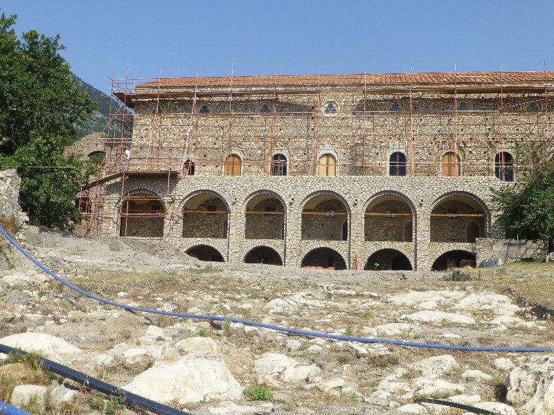 Palace Complex being restored at Mystras Peloponnese Peninsula (1)