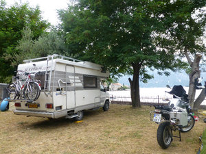 Our camp site at Kotor Montenegro