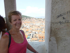 Pam at Split from Bell Tower Croatia
