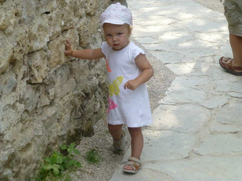 Little girl at Krka National Park near Sibenik Croatia