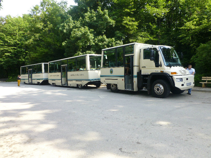 The bus to take us to the top of Plitvicka National Park