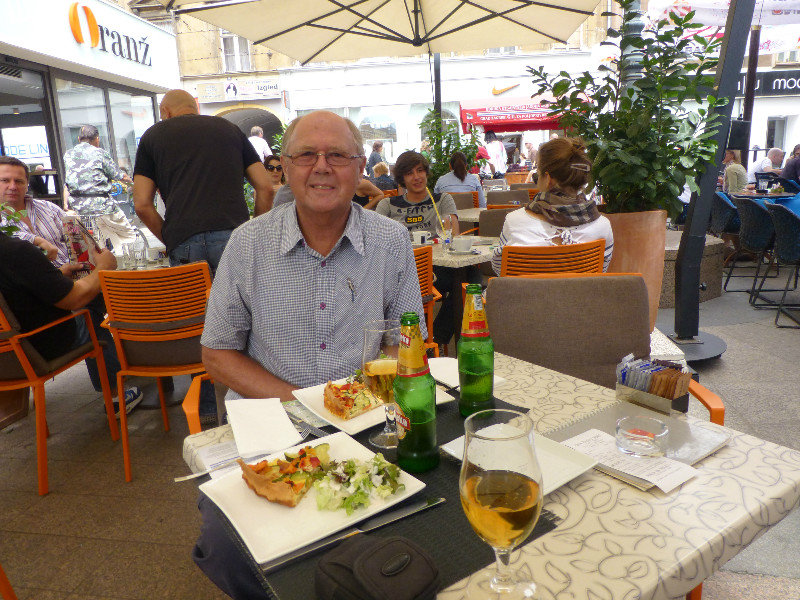 Lunch at Zagreb Croatia