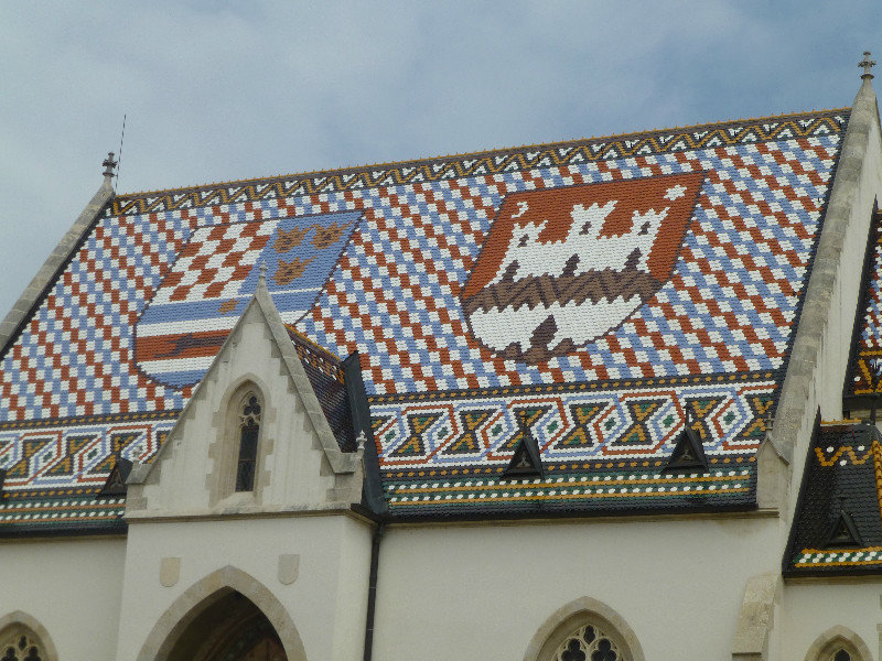 Check out this roof of the Church in Zagreb Croatia (1)