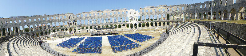 Amphitheatre at Pula on southern tip of Istria Peninsula Croatia 14 July 2013 (6)