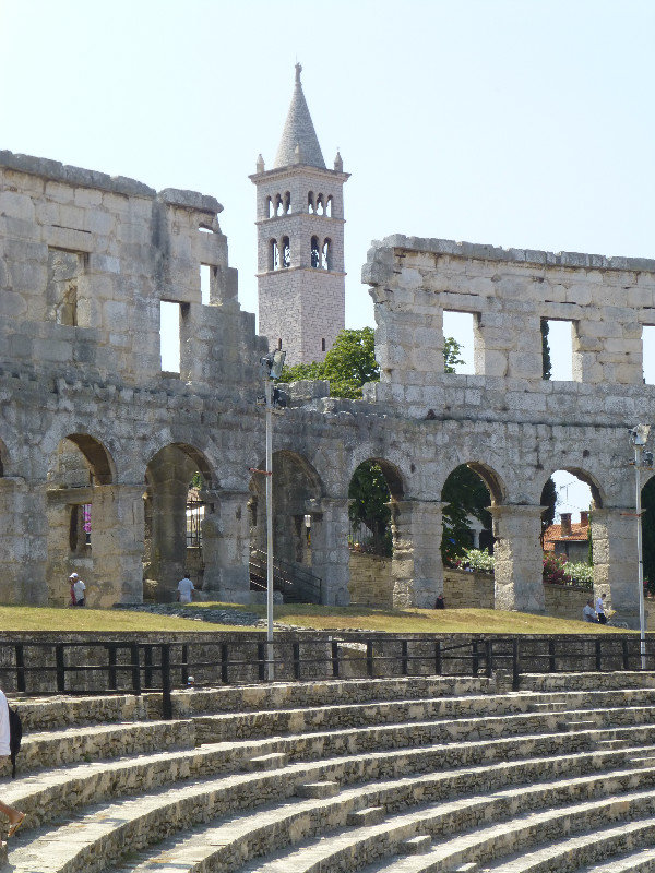 Amphitheatre at Pula on southern tip of Istria Peninsula Croatia 14 July 2013 (7)
