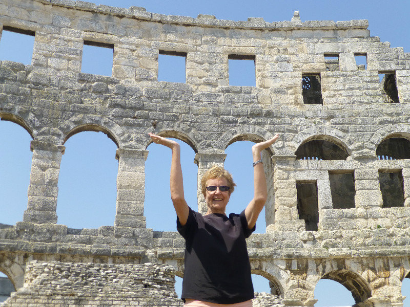 Amphitheatre at Pula on southern tip of Istria Peninsula Croatia 14 July 2013 (8)