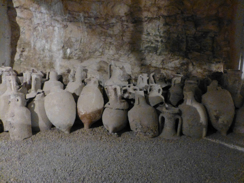Oil making industry museum in basement of Amphitheatre at Pula on southern tip of Istria Peninsula Croatia 14 July 20 (1)