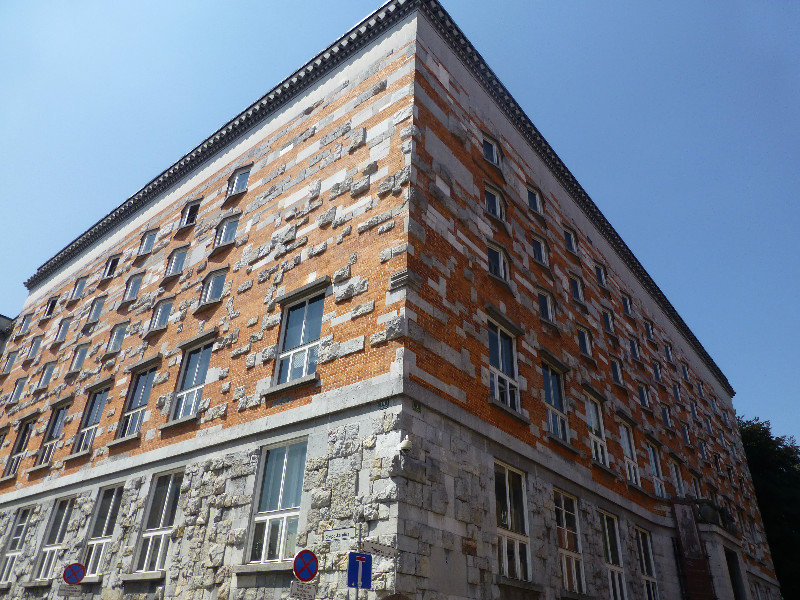 Library in Ljubljana Slovenia mixture of stone and brick (1)