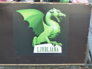 Ljubljana Dragon has guarded the city for many years.  Once a cruel monster slain by the Greek hero Jason according to the ledgend. Its on the city coat of arms since Baroque period