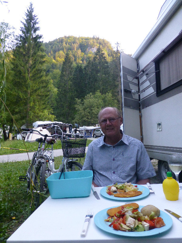 Dinner time at Bled Triglav National Park Slovinia