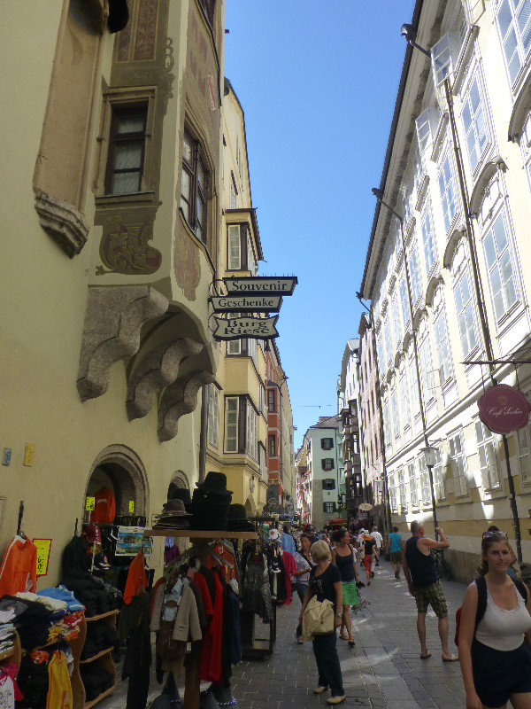 Central Old Town in Innsbruck Austria 1 Aug 2013