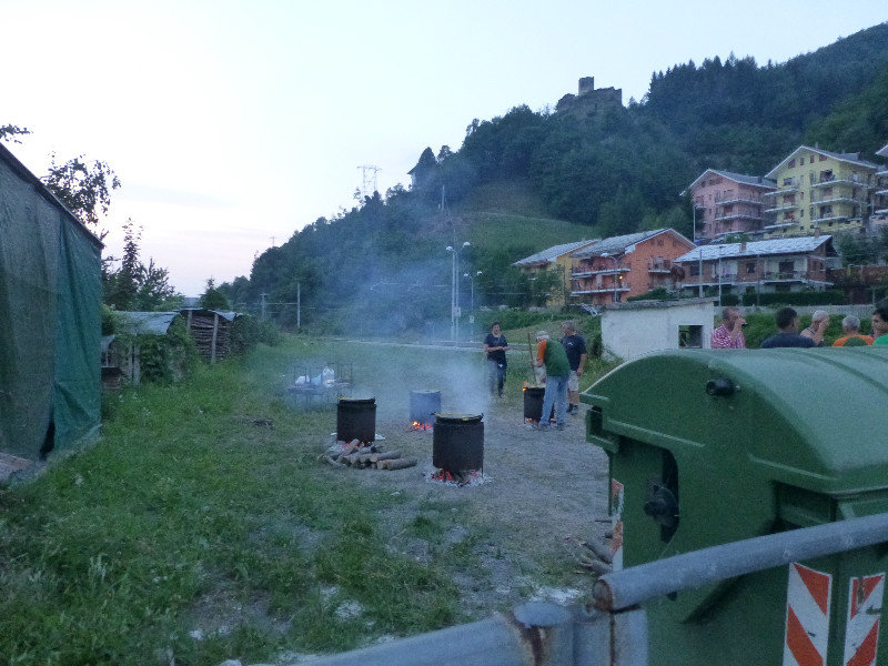 BBQ as part of the Festival in Vernates Italy 5 Aug 2013 (12)