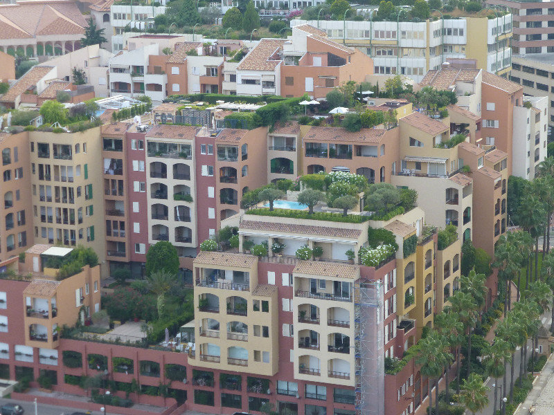 Roof top gardens in Monte Carlo Monaco