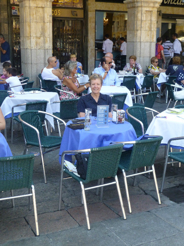 Eating Tapas in Salamanca central Spain 18 Aug 2013 (2)