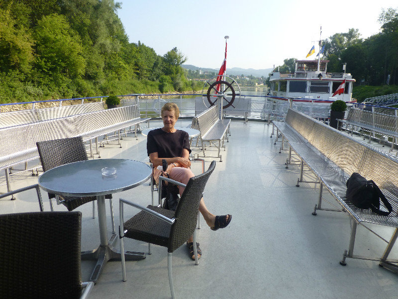 Time to relax on the River cruise on Danube from Melk to Krems on 25 July 2013 (7)