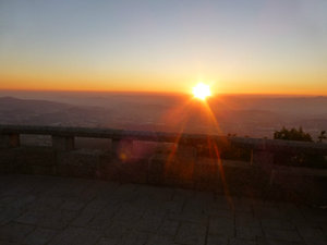 Sunset at top of hill in Guimaraes Portugal 20 Aug 2013 (3)