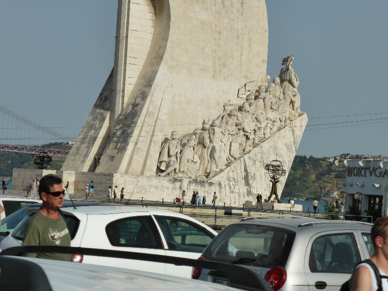 Monument to the Discoveries at Belem near Lisboa Portugal 22Aug (1)