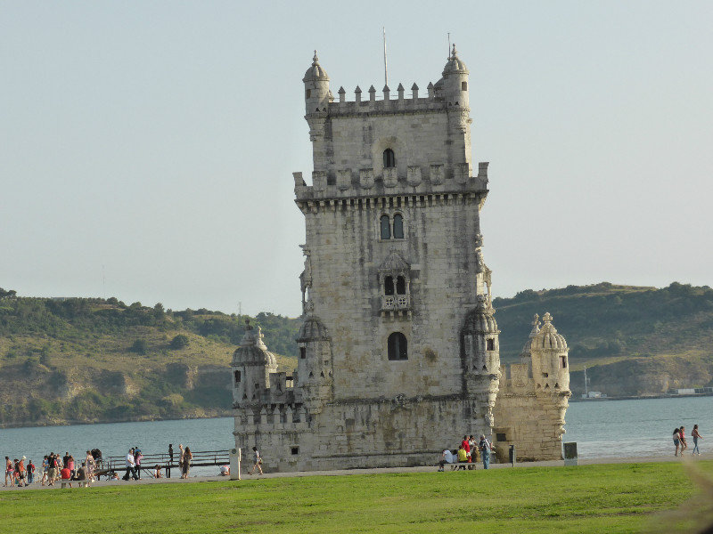 Torre de Belem near Lisboa Portugal a landmark for sailors returning to Lisbon