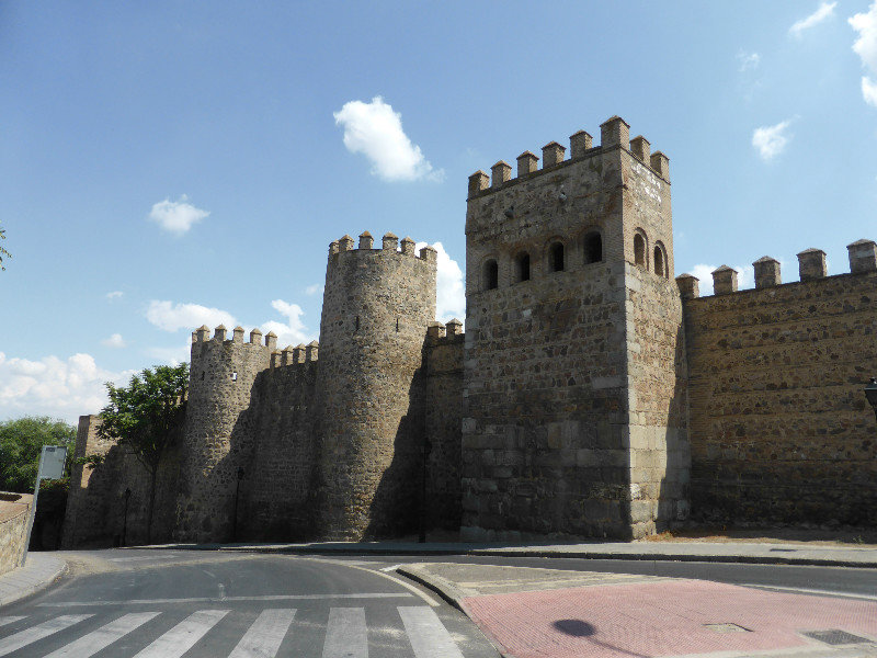 Wall and city gates of Toledo in Spain south of Madrid (3)