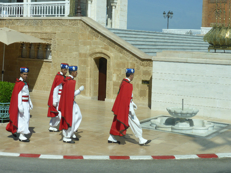 Changing of Royal guard in Rabat Morocco