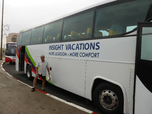 Our bus with Insight Tours in Morocco
