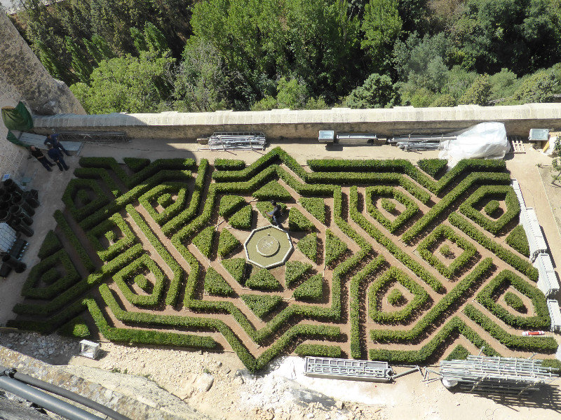 Alcazar garden in Segovia Spain NW of Madrid (47)