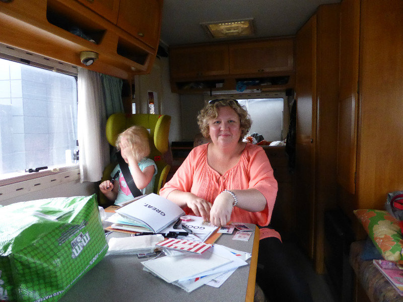 Driving in the motor home