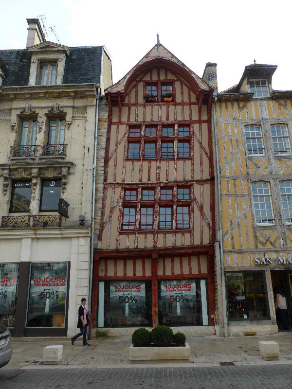 Tudor buildings in Troyes in Champagne France (7)