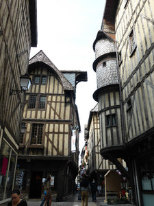 Tudor buildings in Troyes in Champagne France (2)