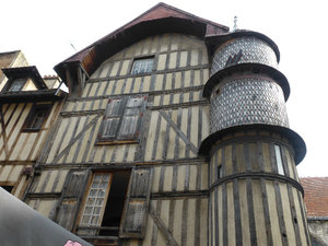 Tudor buildings in Troyes in Champagne France (3)